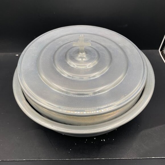 Revell Ware RW500 Aluminum Stackable Communion Tray USA Lid and Base ONLY - Picture 1 of 6
